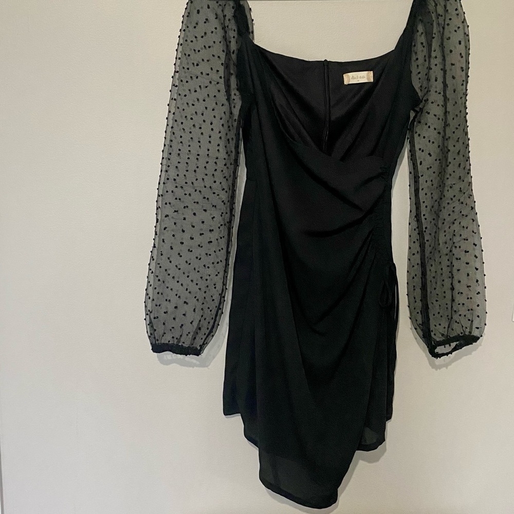 Altar’d State Long Sleeve Black Dress